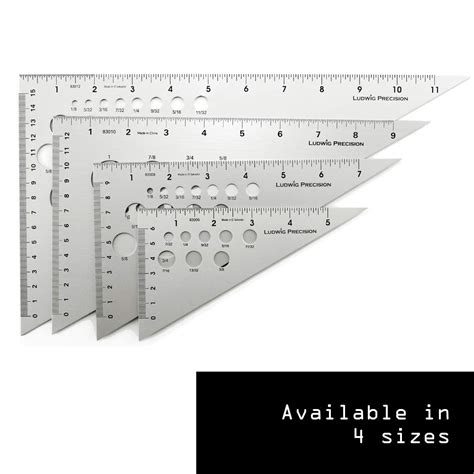 Snapklik.com : Ludwig Precision 6 30-60-90-Degree Aluminum Drafting ...