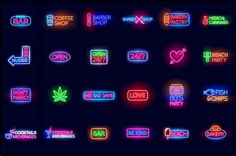 Awesome Street Neon Signs with Fonts – MasterBundles