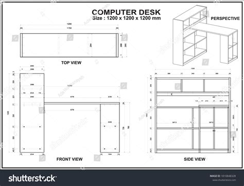 8,109 Furniture technical drawing Images, Stock Photos & Vectors ...