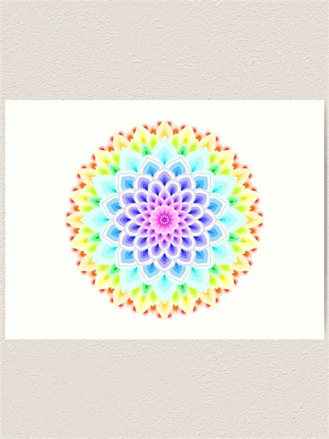 "RAINBOW MANDALA" Art Print by artbysavi | Redbubble