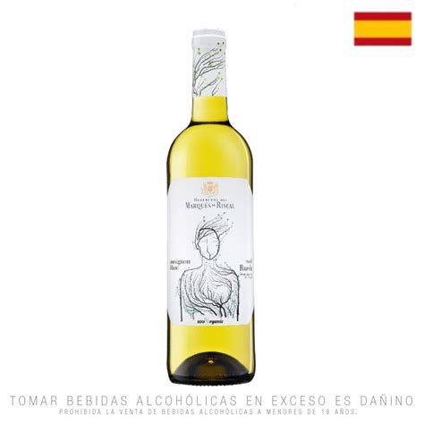 Vino Blanco Sauvignon Blanc Marques de Riscal Orgánico x 750ml