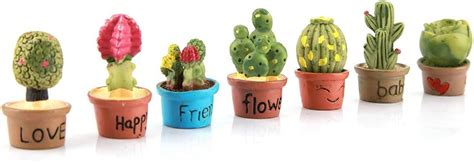 Haofy Flores De Cactus Mini Plantas Suculentas Artificiales