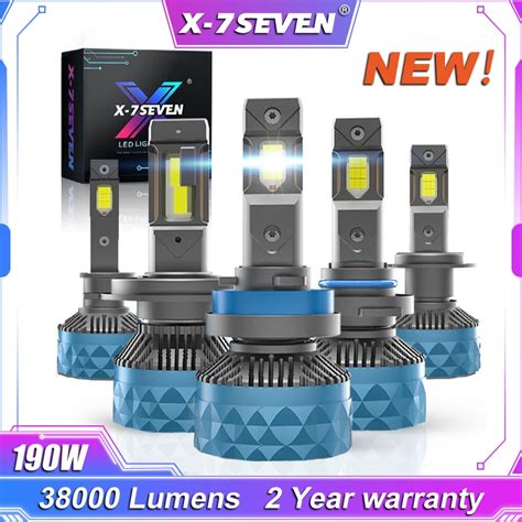 X 7seven X Apollo Plus 190w 38000lm 6500k Canbus Led Headlight Bulb 2