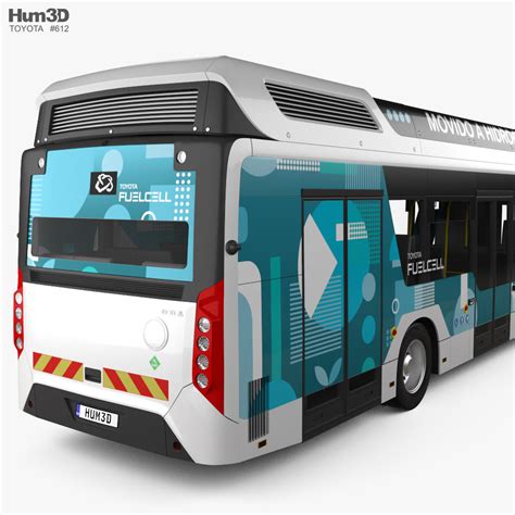 Toyota Caetano Hydrogen Bus 2022 3d 모델 차량 On 3dmodels