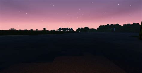 Minecraft Shaders Sunset