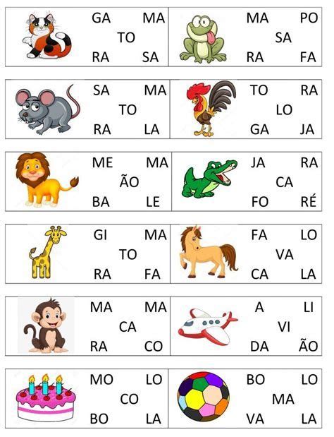 Atividades Psicopedag Gicas Jogo De Forma O De Palav Educa O