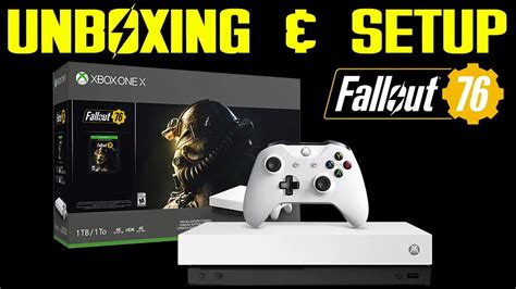 Fallout 76 Xbox One X Robot White Special Edition Unboxing Youtube