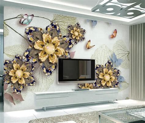 Custom 3d Wallpaper Murals Relief Wallpapers For Living Room Bedroom