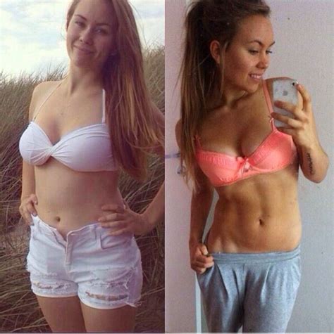 Female Weight Loss Before And Afters Ending In Ripped Pack Abs