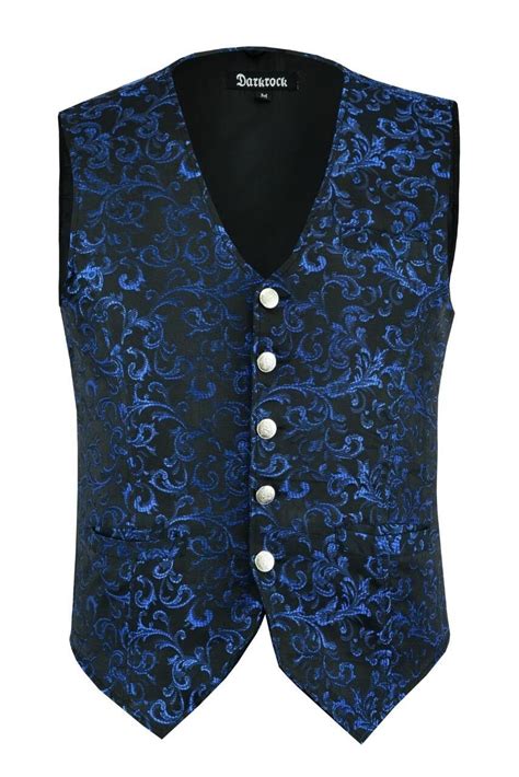 Brocade Men S Vest Waistcoat Gothic Steampunk Victorian Western