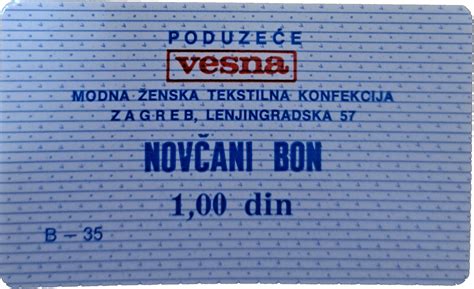 Dinar Vesna Zagreb Yougoslavie Numista