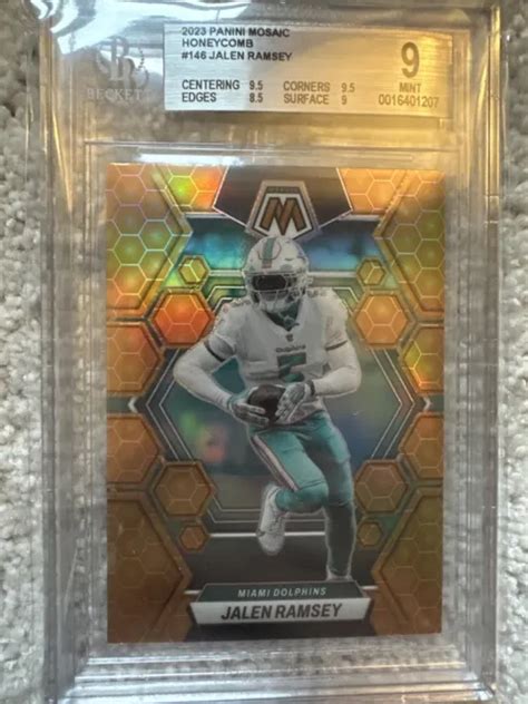 2023 MOSAÏQUE NID d abeille Prizm Jalen Ramsey Case Hit Miami Dolphins