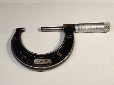 Vintage L S Starrett No 436 1 2 Outside Micrometer Machinist Tool