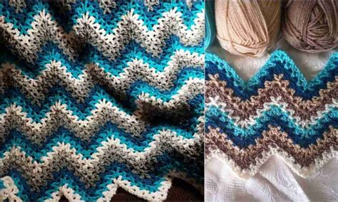 Ripple Stitch Crochet Afghan Patterns