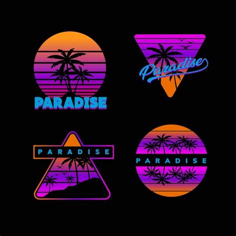 Premium Vector Retro Beach Logo
