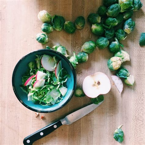 Shredded Brussels Sprouts And Apple Slaw Dana James