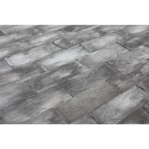 Natural Concrete Products Co 75 Sq Ft Gray Barnwood Plank Patio On A