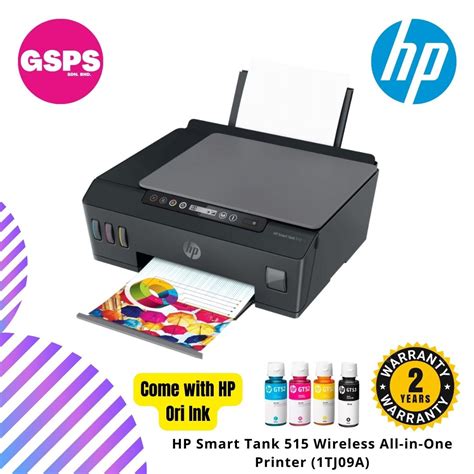 Hp Smart Tank 515 Wireless All In One Printer 1tj09a Gs Premium Stores