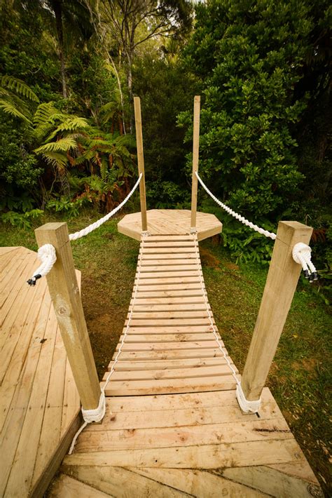 Living Big in a Tiny House - Building A DIY Rope Bridge