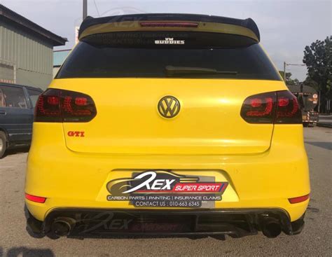 Golf MK6 GTI R OSIR GTS Spoiler Carbon Rexsupersport Specializes