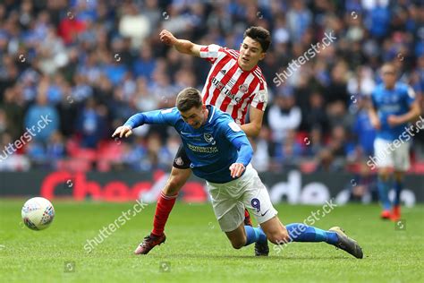 Luke Onien Sunderland Oliver Hawkins Portsmouth Editorial Stock Photo