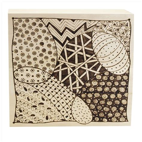 Zentangle Inspired Wood Burning Project With Instructions Woodburning