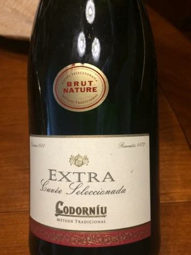 N V Codorníu Extra Cuvée Seleccionada Cava Brut Nature Vivino Australia