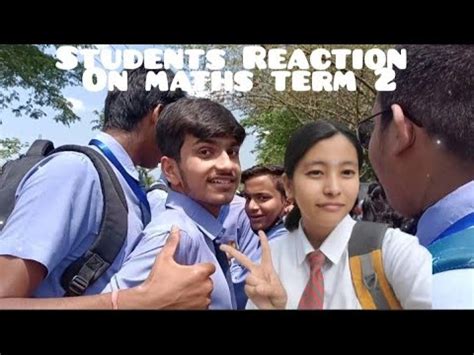 Students Reaction On Maths Term Exam Exam Vlog Cbse Th Grader