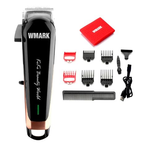 Maquina Cortar Cabelo Wmark Ng Plus Profissional Sem Fio Shopee