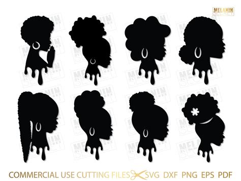 Afro Drip Bundle Svg Black Svg Afro Pick Svg Afro Drip Svg Afro Svg