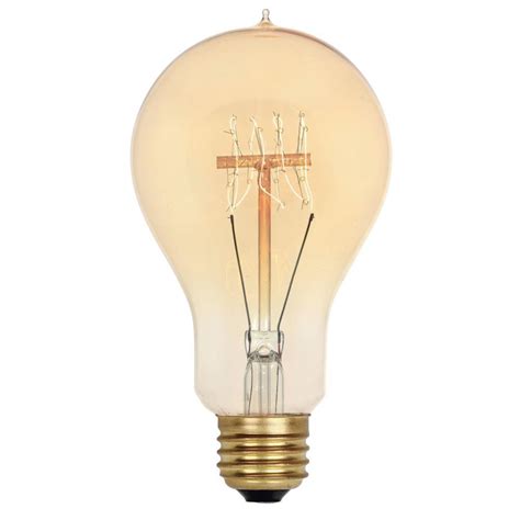 Globe Electric 60W Vintage Edison S60 Squirrel Cage Incandescent