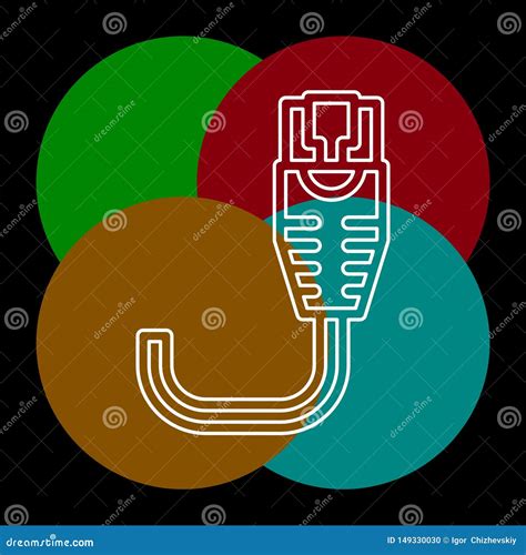 Vector Set Of Ethernet Connectors Cartoondealer