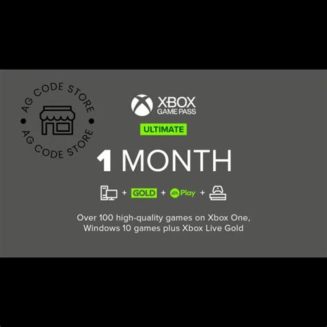 Xbox Game Pass Ultimate Month Membership Us Only No Stackable