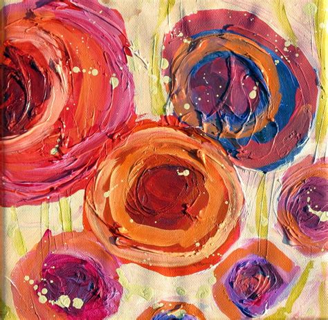 Nancy Standlee Fine Art California Roses Mixed Media Abstract Florals By Contemporary Texas