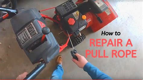 How To Repair A Pull Rope On A Small Engine In Under 3 Minutes YouTube