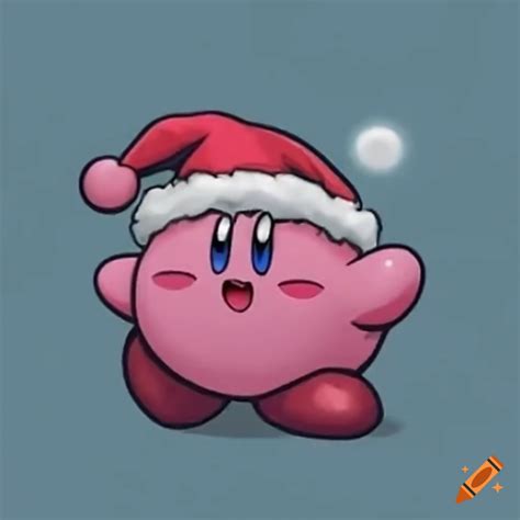 Kirby Dressed As Santa Claus On Craiyon