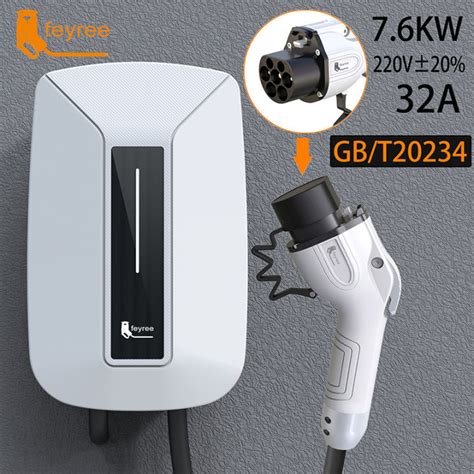 Feyree EV Charger Type2 Plug EVSE Wallbox Type1 EV Car Charger GB T