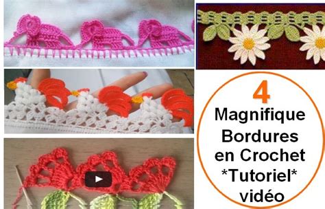 4 Magnifique Bordures en Crochet Tutoriel vidéo PNPG