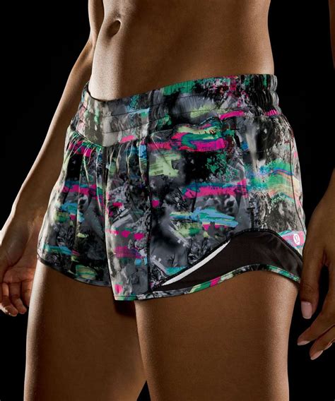 Lululemon Hotty Hot Low Rise Lined Short Paint Drift Multi