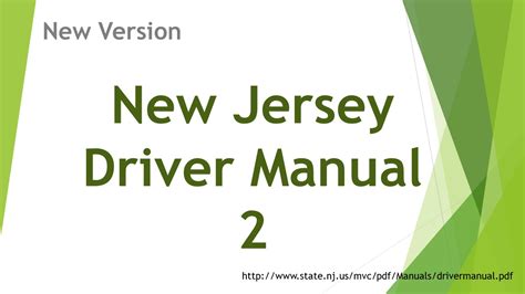 Nj Dmv Driving Test Manual