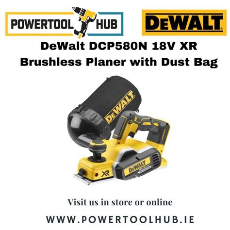 Dewalt Dcp580n 18v Xr Brushless Planer With Dust Bag