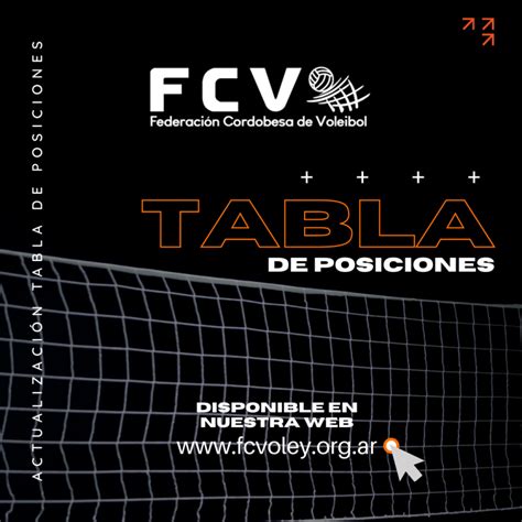 Tablas De Posiciones FCV