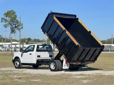 Used 2019 Ford F-350XL 12' Steel Landscape Dump Truck Homestead FL