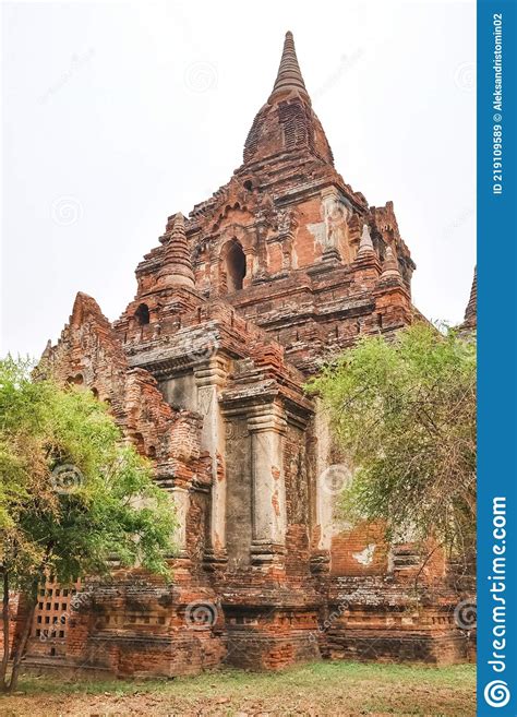 Valley Of A Thousand Pagodas In Myanmar Stock Image Image Of History