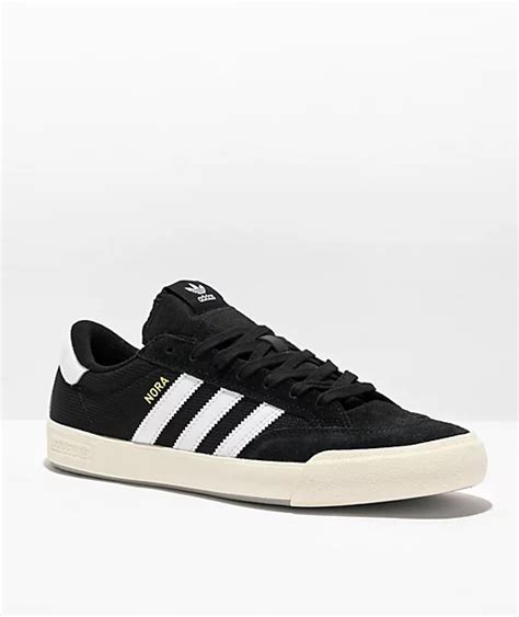 adidas Nora Black & White Skate Shoes