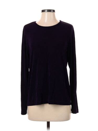 Travelers By Chico S Women Purple Long Sleeve Top M EBay