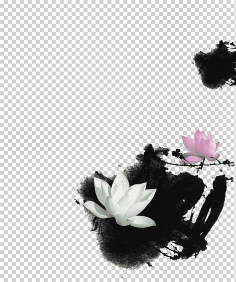 U Bu U B Pipa Ink Wash Painting Ink Lotus Ink White Poster