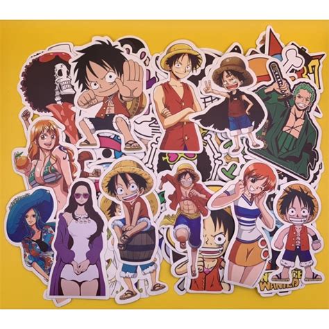 Adesivos One Piece 25 Unidades Shopee Brasil