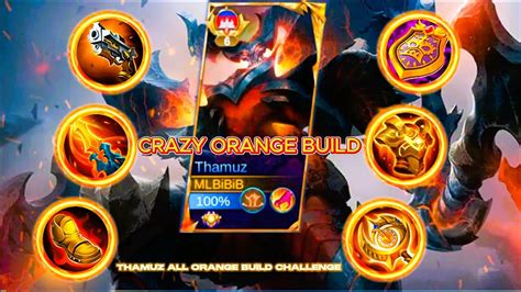 THAMUZ CRAZY ORANGE BUILD CHALLENGE BEST THAMUZ JUNGLE 11KILL