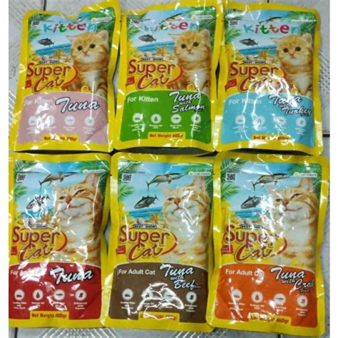 Jual Supercat Pouch Gr Makanan Basah Untuk Kucing Supercat